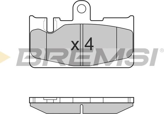 Bremsi BP3022 - Тормозные колодки, дисковые, комплект autospares.lv