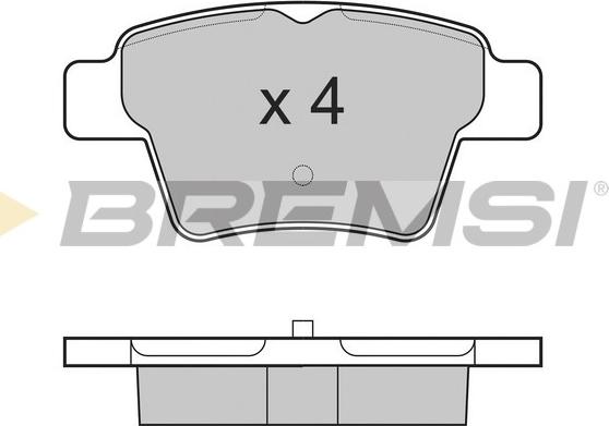 Bremsi BP3198 - Тормозные колодки, дисковые, комплект autospares.lv