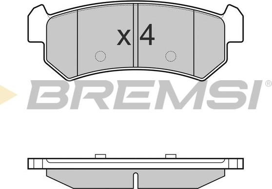 Bremsi BP3148 - Тормозные колодки, дисковые, комплект autospares.lv