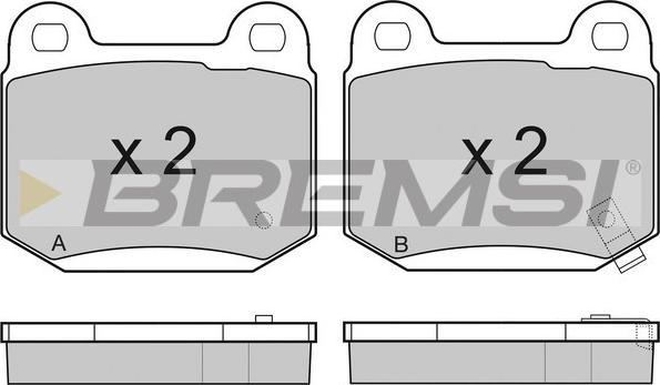 Bremsi BP3159 - Тормозные колодки, дисковые, комплект autospares.lv