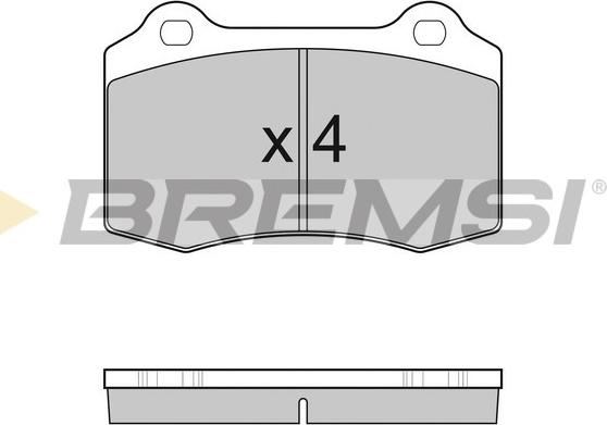 Bremsi BP3155 - Тормозные колодки, дисковые, комплект autospares.lv