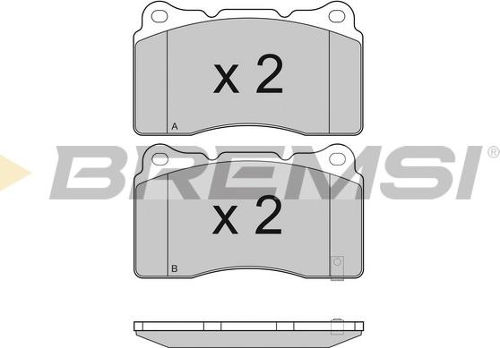 Bremsi BP3157 - Тормозные колодки, дисковые, комплект autospares.lv