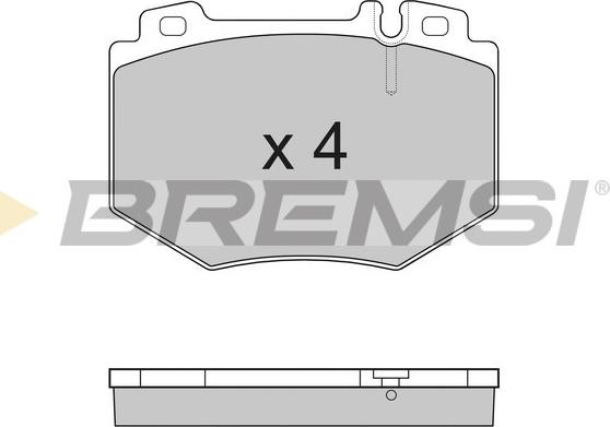 Bremsi BP3166 - Тормозные колодки, дисковые, комплект autospares.lv