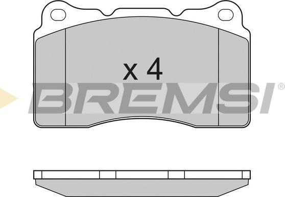 Bremsi BP3167 - Тормозные колодки, дисковые, комплект autospares.lv