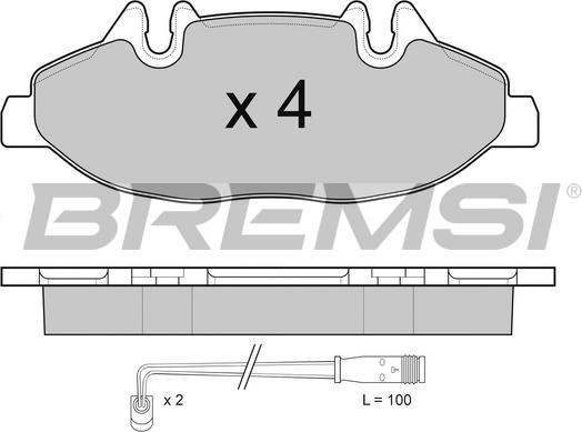 Bremsi BP3100 - Тормозные колодки, дисковые, комплект autospares.lv