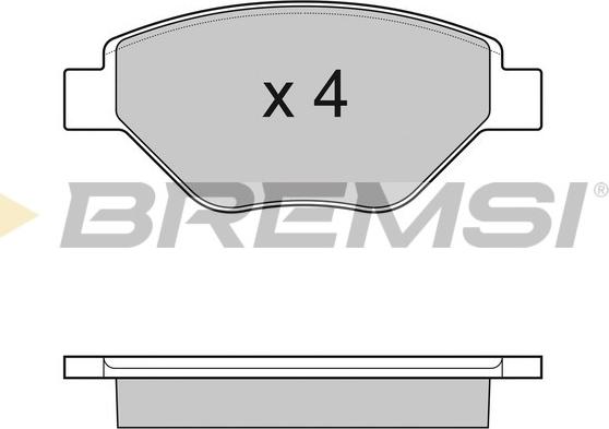 Bremsi BP3113 - Тормозные колодки, дисковые, комплект autospares.lv