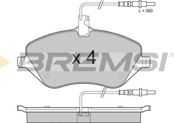 Bremsi BP3181 - Тормозные колодки, дисковые, комплект autospares.lv