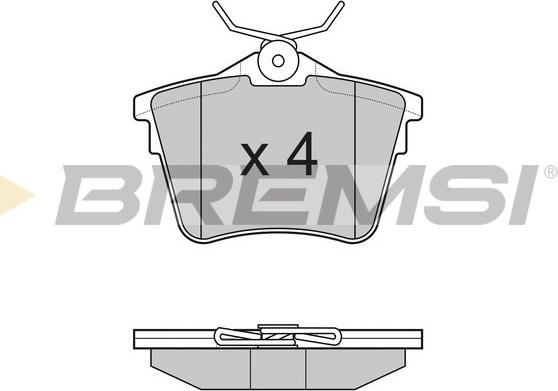 Bremsi BP3183 - Тормозные колодки, дисковые, комплект autospares.lv