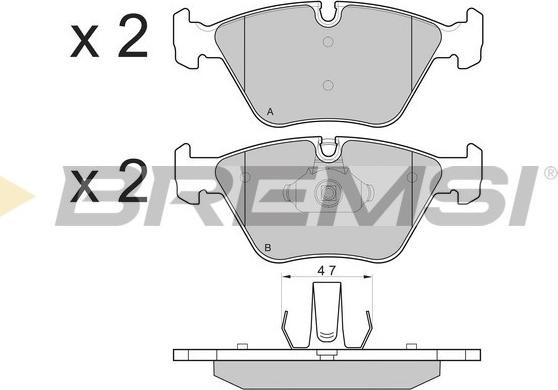 Bremsi BP3135 - Тормозные колодки, дисковые, комплект autospares.lv