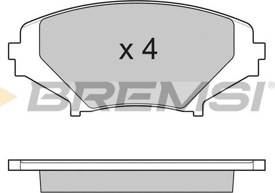 Bremsi BP3170 - Тормозные колодки, дисковые, комплект autospares.lv