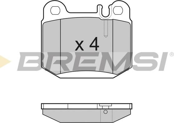 Bremsi BP3177 - Тормозные колодки, дисковые, комплект autospares.lv