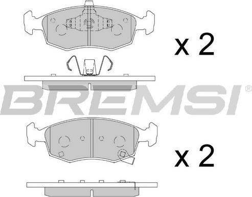 Bremsi BP3891 - Тормозные колодки, дисковые, комплект autospares.lv