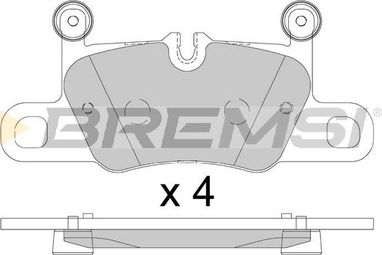 Bremsi BP3892 - Тормозные колодки, дисковые, комплект autospares.lv