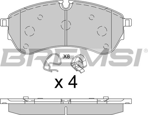 Bremsi BP3846 - Тормозные колодки, дисковые, комплект autospares.lv