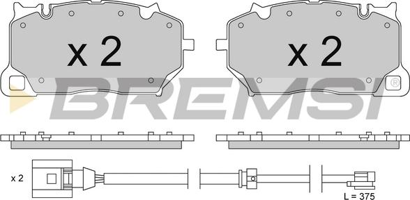 Bremsi BP3856 - Тормозные колодки, дисковые, комплект autospares.lv