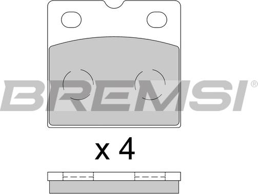 Bremsi BP3851 - Комплект тормозных колодок, стояночный тормоз autospares.lv