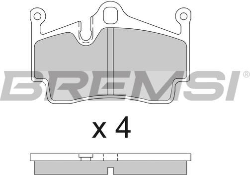 Bremsi BP3857 - Тормозные колодки, дисковые, комплект autospares.lv