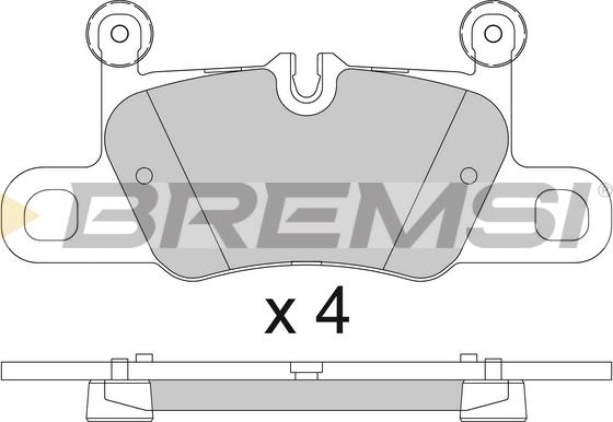 Bremsi BP3832 - Тормозные колодки, дисковые, комплект autospares.lv