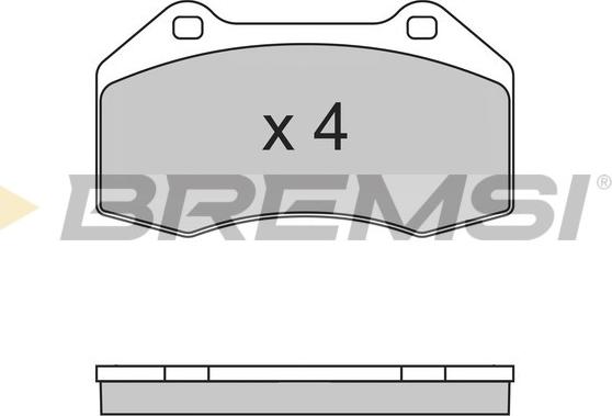 Bremsi BP3355 - Тормозные колодки, дисковые, комплект autospares.lv