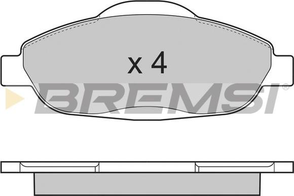 Bremsi BP3364 - Тормозные колодки, дисковые, комплект autospares.lv