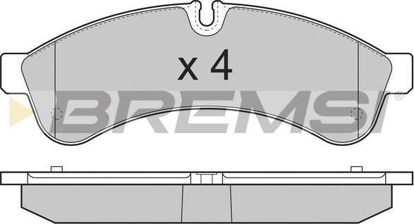 Bremsi BP3365 - Тормозные колодки, дисковые, комплект autospares.lv