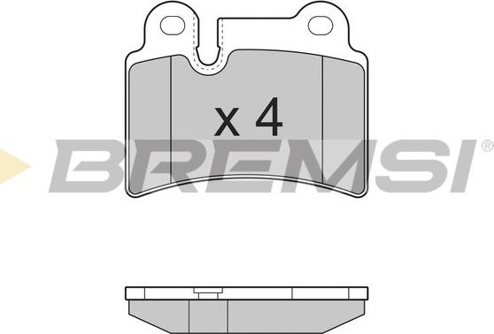 Bremsi BP3302 - Тормозные колодки, дисковые, комплект autospares.lv