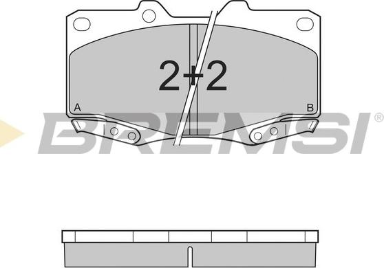 Bremsi BP3319 - Тормозные колодки, дисковые, комплект autospares.lv