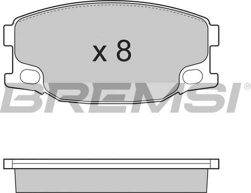 Bremsi BP3318 - Тормозные колодки, дисковые, комплект autospares.lv