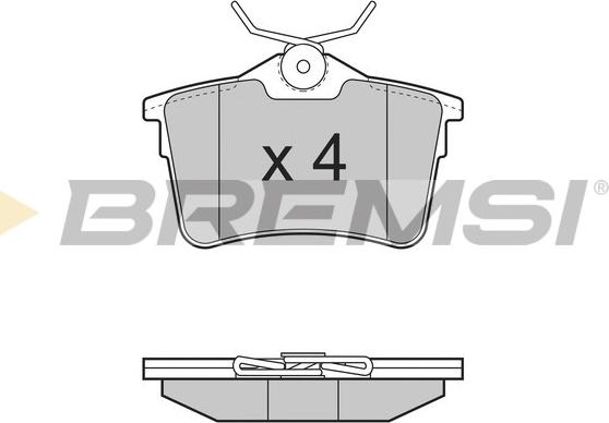 Bremsi BP3386 - Тормозные колодки, дисковые, комплект autospares.lv