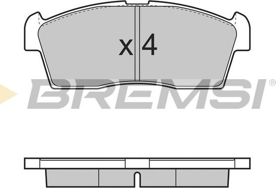 Bremsi BP3380 - Тормозные колодки, дисковые, комплект autospares.lv