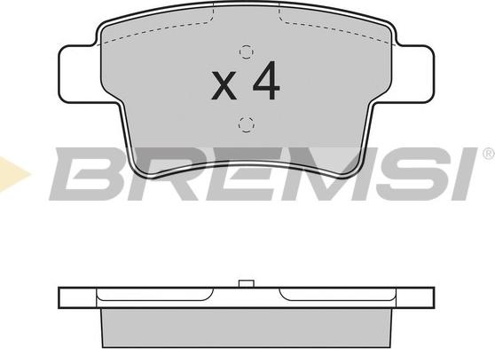 Bremsi BP3331 - Тормозные колодки, дисковые, комплект autospares.lv