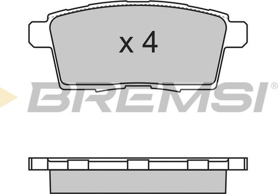 Bremsi BP3333 - Тормозные колодки, дисковые, комплект autospares.lv