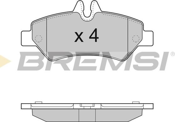 Bremsi BP3293 - Тормозные колодки, дисковые, комплект autospares.lv