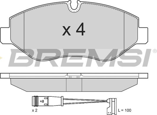 Bremsi BP3292 - Тормозные колодки, дисковые, комплект autospares.lv