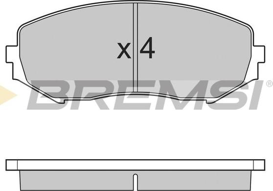 Bremsi BP3244 - Тормозные колодки, дисковые, комплект autospares.lv