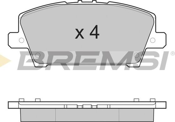 Bremsi BP3245 - Тормозные колодки, дисковые, комплект autospares.lv