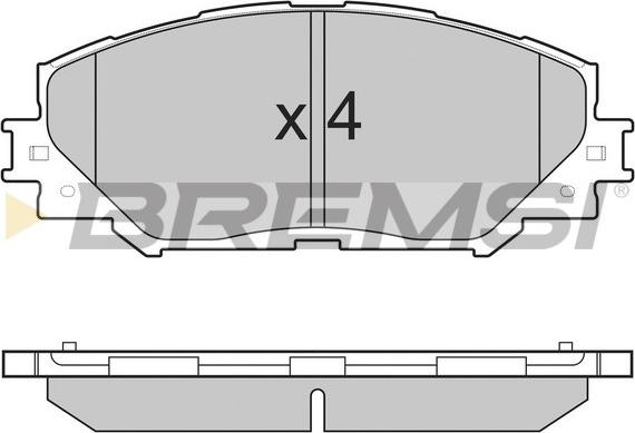 Bremsi BP3251 - Тормозные колодки, дисковые, комплект autospares.lv