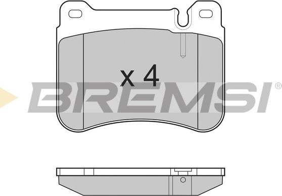 Bremsi BP3265 - Тормозные колодки, дисковые, комплект autospares.lv