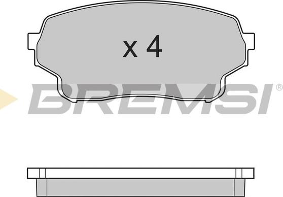 Bremsi BP3205 - Тормозные колодки, дисковые, комплект autospares.lv