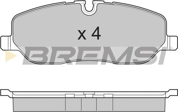 Bremsi BP3206 - Тормозные колодки, дисковые, комплект autospares.lv