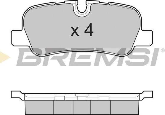 Bremsi BP3207 - Тормозные колодки, дисковые, комплект autospares.lv