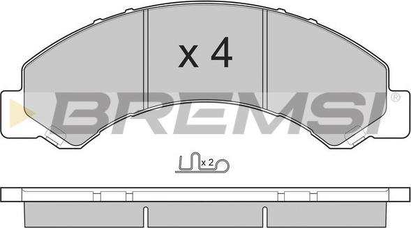 Bremsi BP3235 - Тормозные колодки, дисковые, комплект autospares.lv