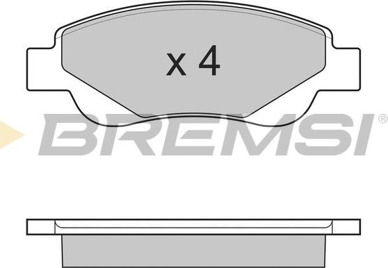 Bremsi BP3225 - Тормозные колодки, дисковые, комплект autospares.lv