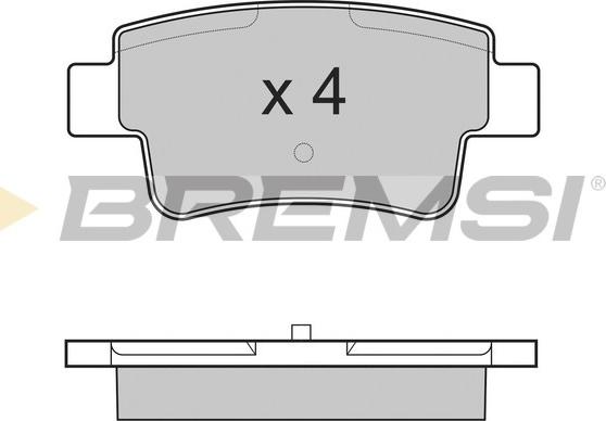 Bremsi BP3228 - Тормозные колодки, дисковые, комплект autospares.lv