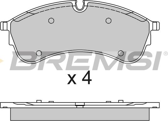 Bremsi BP3794 - Тормозные колодки, дисковые, комплект autospares.lv