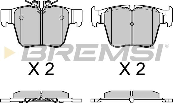 Bremsi BP3757 - Тормозные колодки, дисковые, комплект autospares.lv