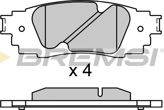 Bremsi BP3705 - Тормозные колодки, дисковые, комплект autospares.lv