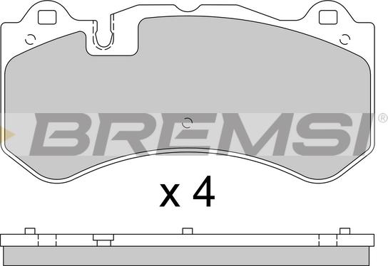 Bremsi BP3784 - Тормозные колодки, дисковые, комплект autospares.lv