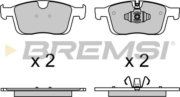 Bremsi BP3731 - Тормозные колодки, дисковые, комплект autospares.lv