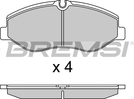 Bremsi BP3733 - Тормозные колодки, дисковые, комплект autospares.lv